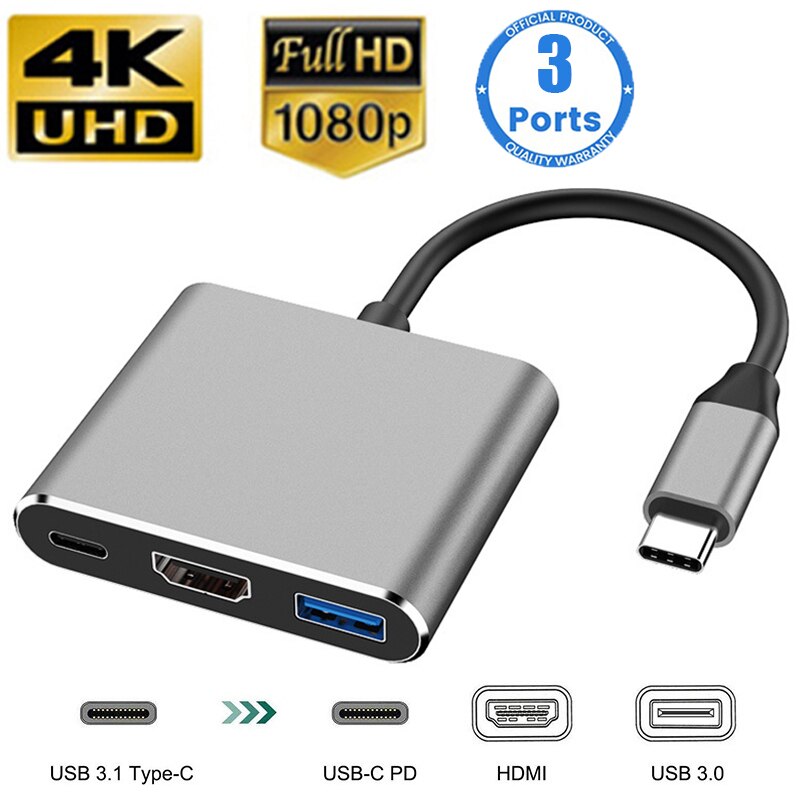 Usb Hub Type C - USB C HUB 3in1 Tip C
