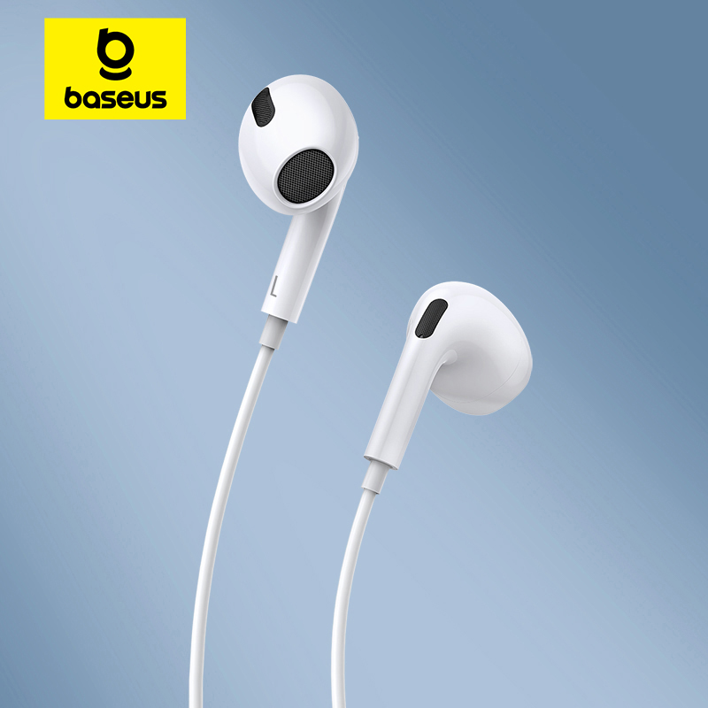 Wired Earphone Lightning - Baseus C17 Kablolu Kulaklık Tip-C Mic