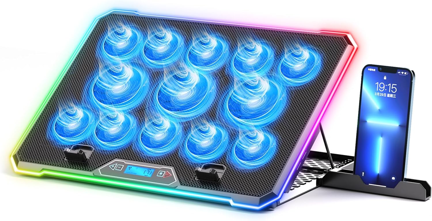 Cooling Stand Tablet - RGB dizüstü soğutma pedi oyun dizüstü