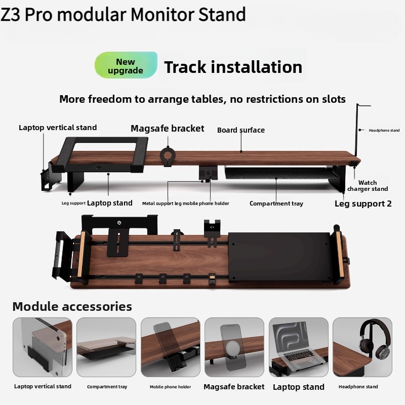 Tablet Lap Desk - Z3 Pro Modüler Monitör Yükseltici Masif