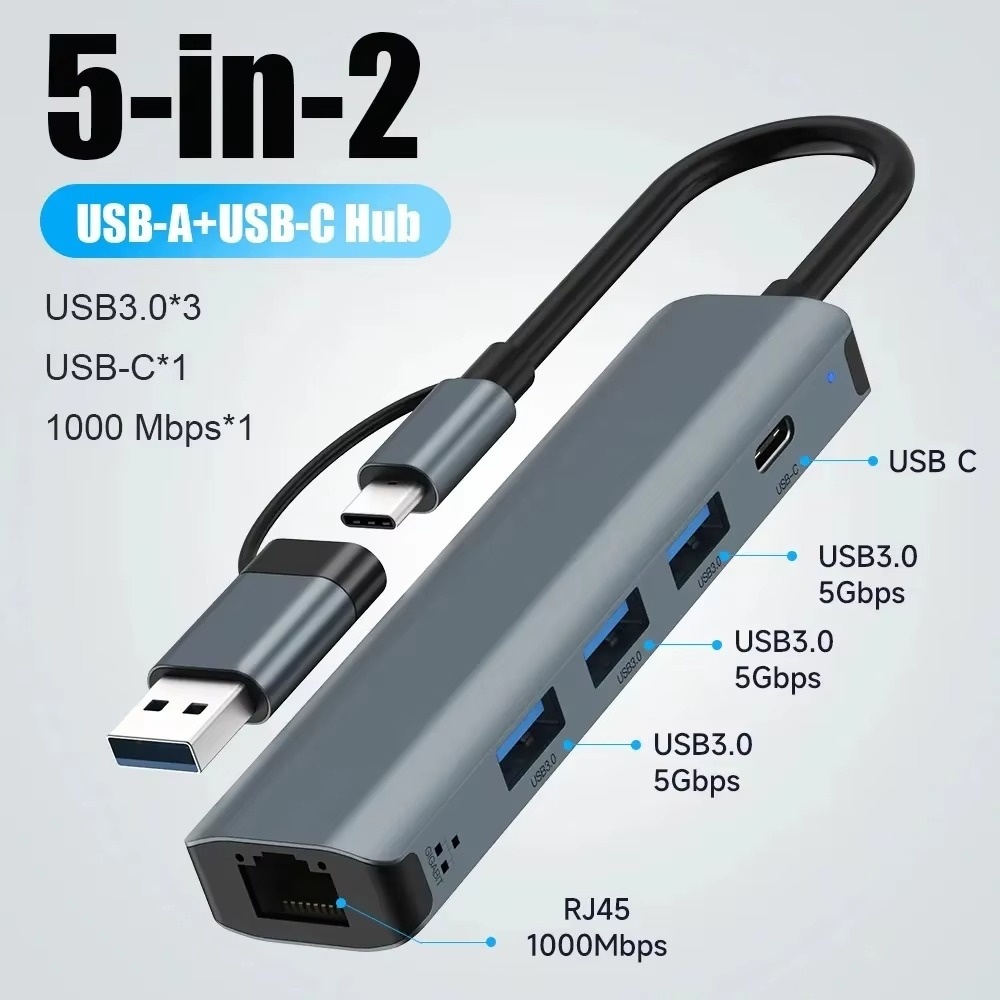 Usb Hub Type C - Çoklu Portlu USB C HUB Genişletme