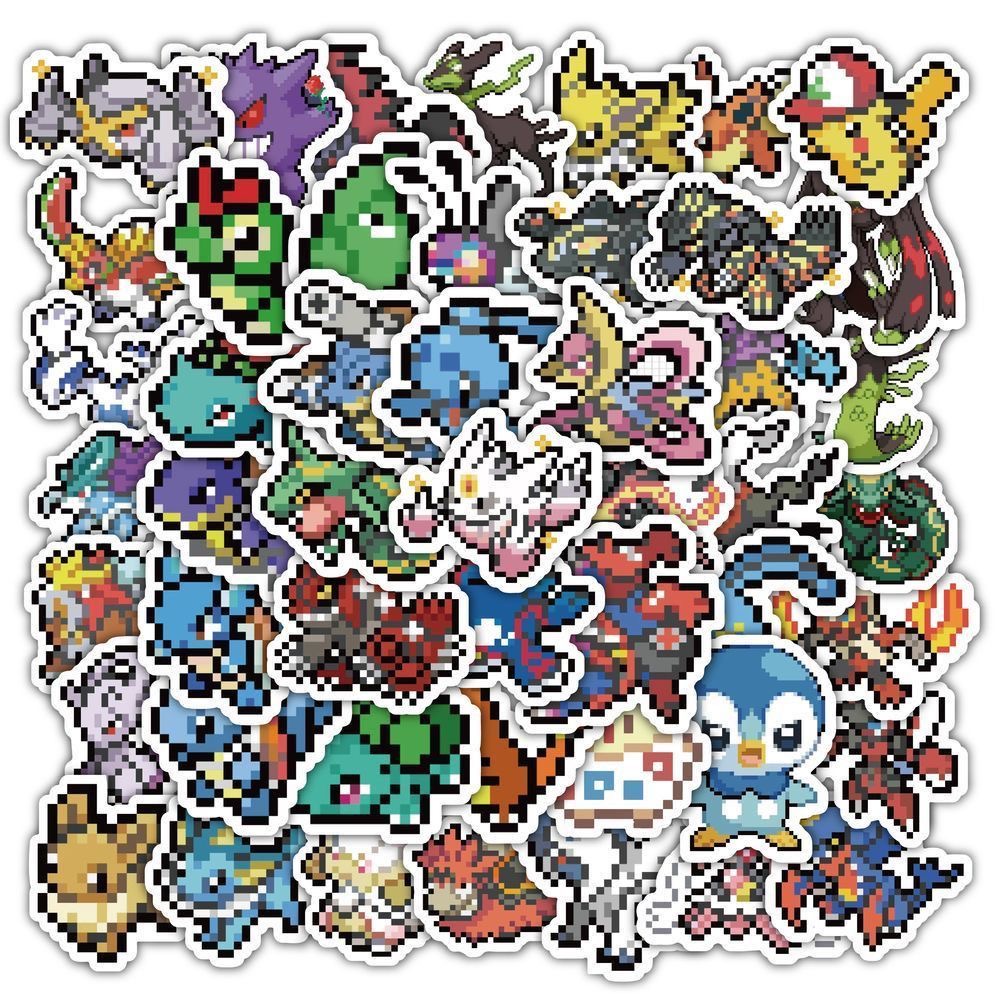 60 Adet Piksel Pokémon Çıkartm - Tablet Cute Accessories incelemesi ve fiyatı