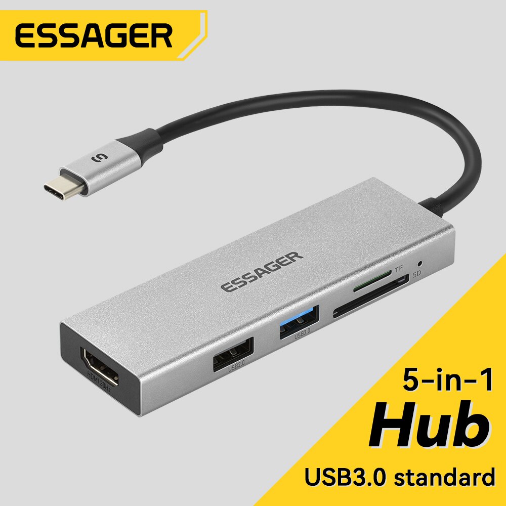 Essager 5 in 1 USB C HUB HDMI- - Usb Hub Type C incelemesi ve fiyatı