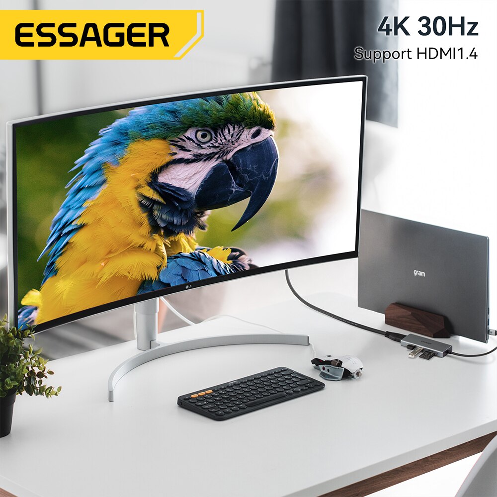 Essager 5 in 1 USB C HUB HDMI- - Usb Hub Type C incelemesi ve fiyatı
