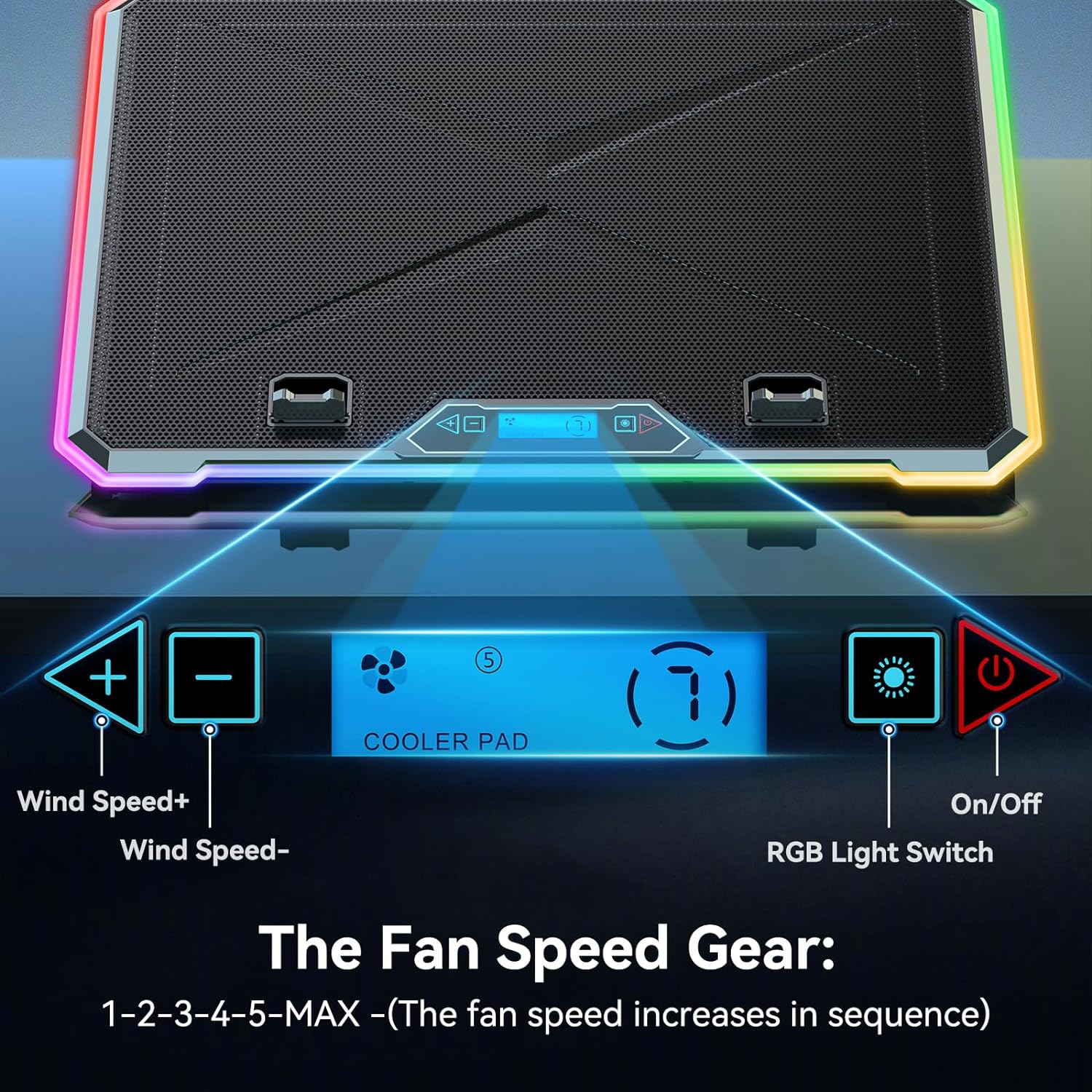 RGB dizüstü soğutma pedi oyun  - Cooling Stand Tablet incelemesi ve fiyatı