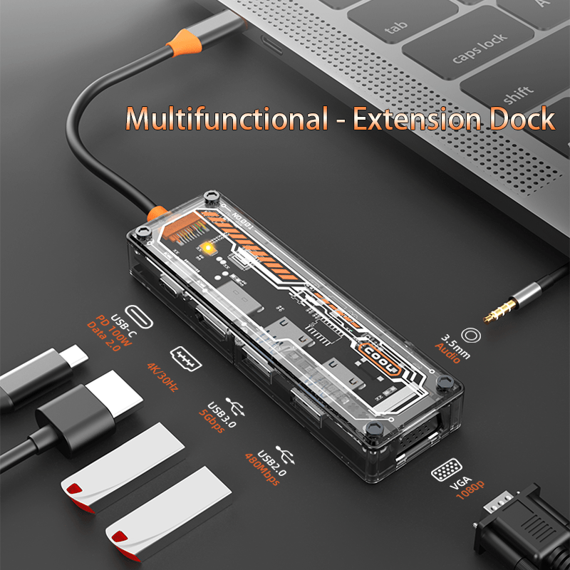 MacBook Pro/Air için 6'sı 1 ar - Usb Hub Type C incelemesi ve fiyatı
